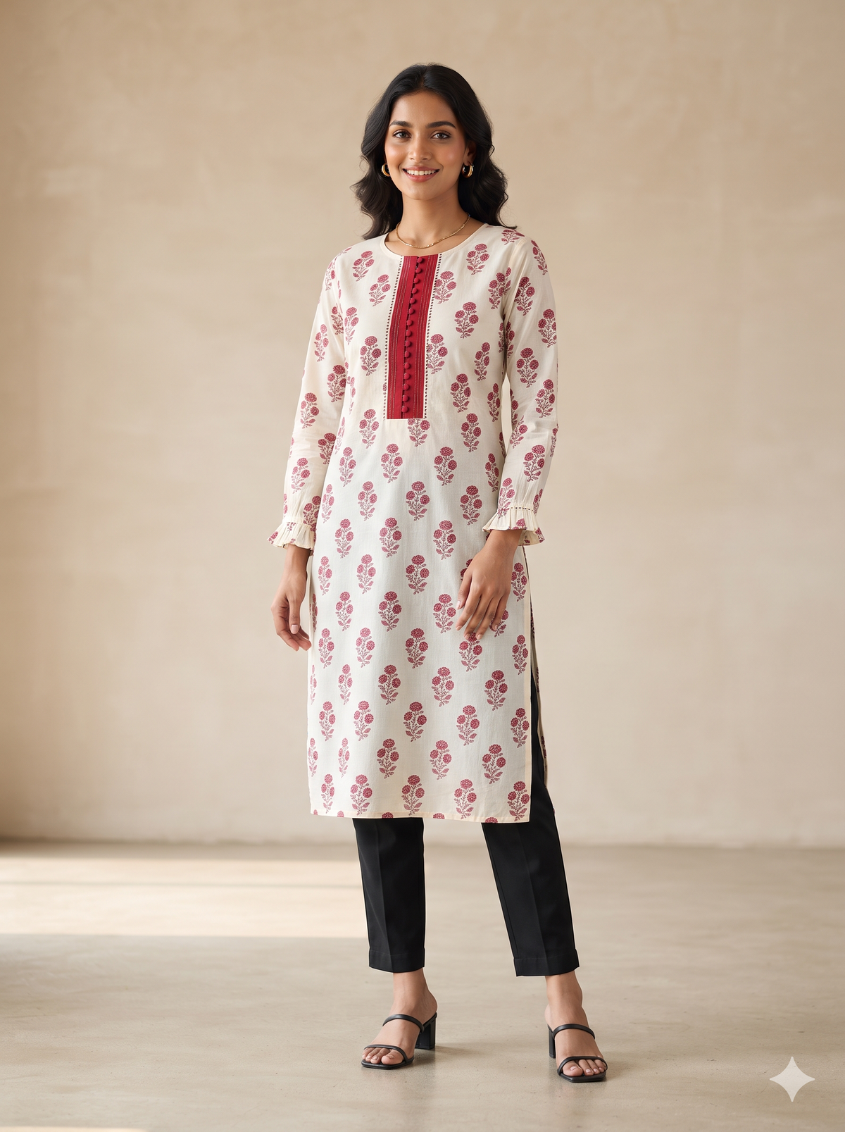 Gul-Bahar Straight Short Kurti